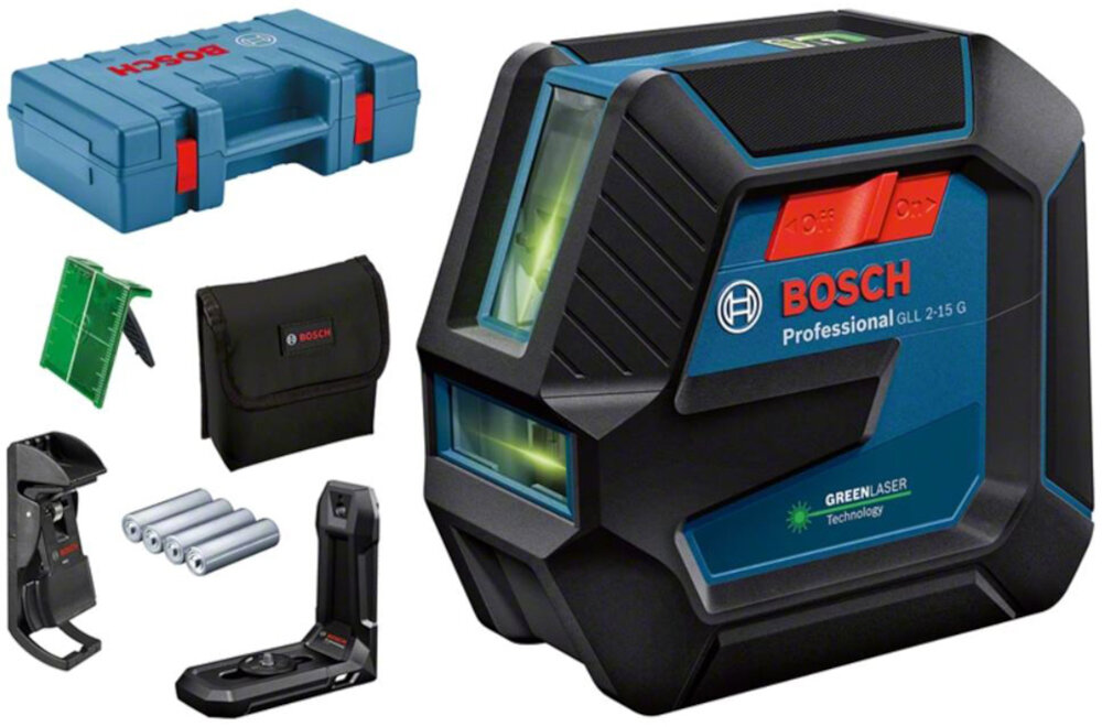Laser liniowy BOSCH Professional GLL 2-15 G zestaw