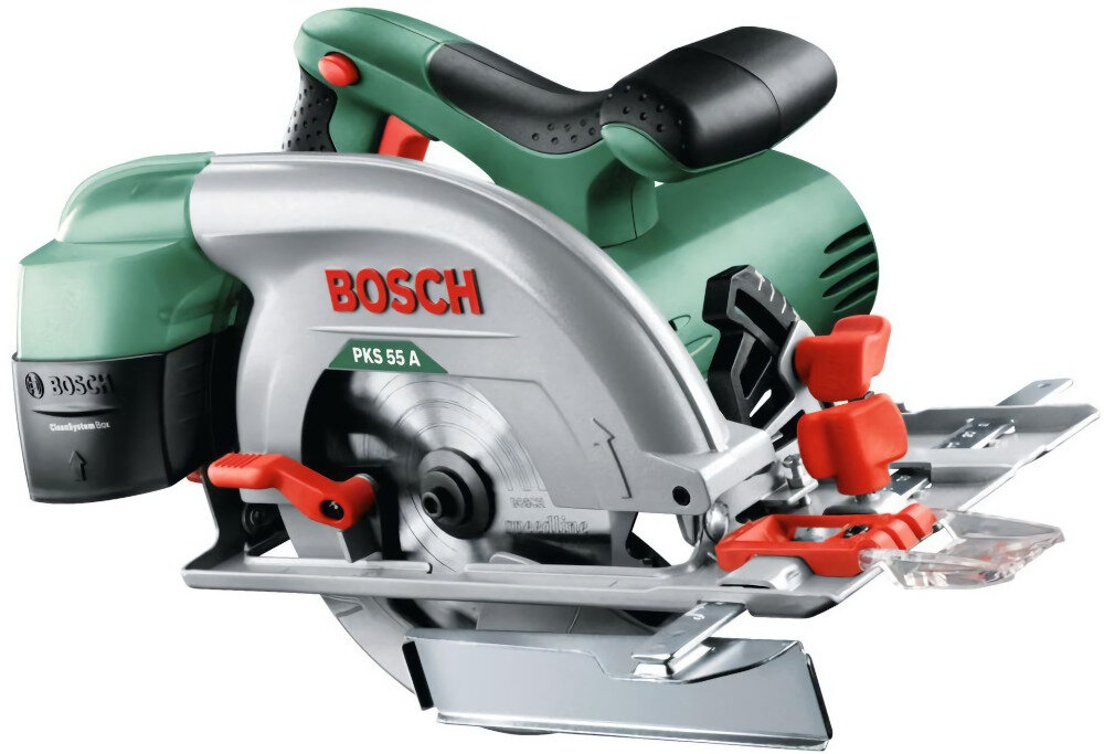 Pilarka tarczowa BOSCH PKS 55 A gruby materiał drewno kąt obróbka