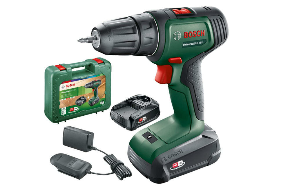 BOSCH UniversalDrill 18V 06039D4002 zestaw instrukcja gwarancja