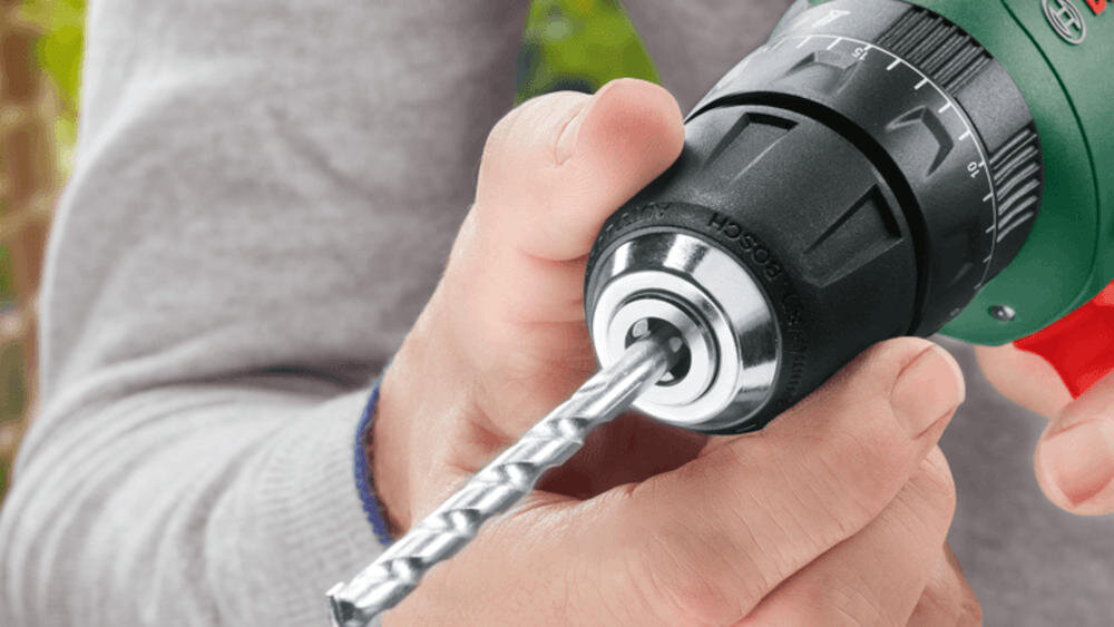 BOSCH UniversalDrill 18V 06039D4003 jednoczęściowy uchwyt obsługa łatwa wymiana wiertła końcówki