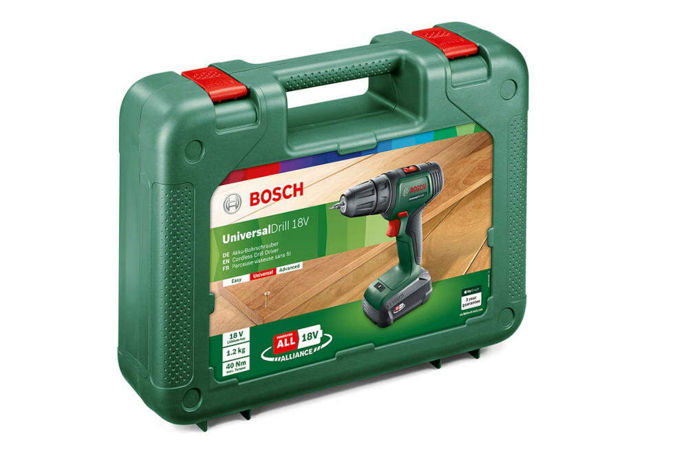 BOSCH UniversalDrill 18V 06039D4001 walizka transport