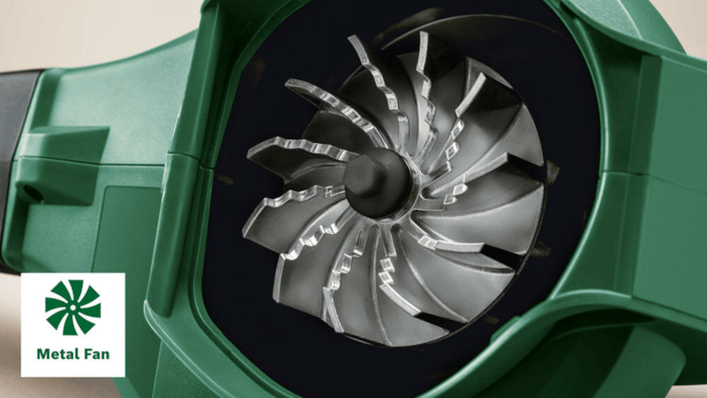 BOSCH metalowy wentylator spiralna konstrukcja łatwe usuwanie odpadki wlot
