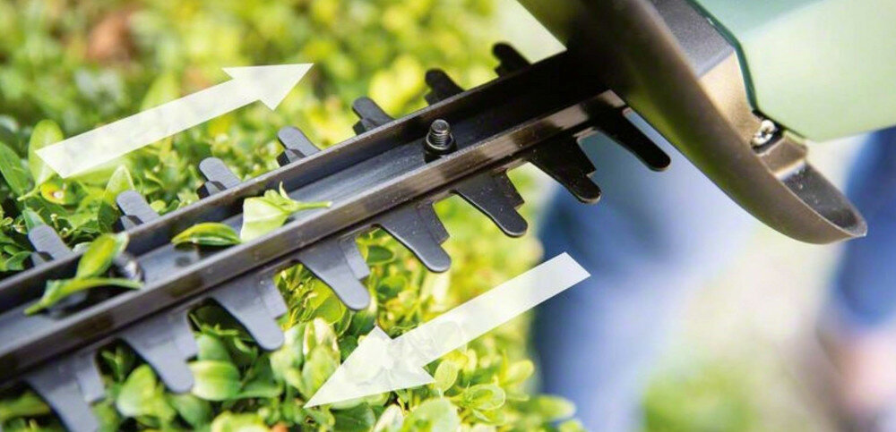 Nożyce do żywopłotu BOSCH EasyHedgeCut 18-45 0600849H03 system blokada precyzja cięcie jakość wydajność