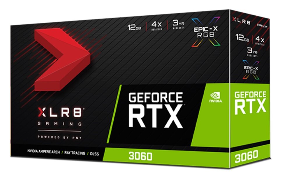 Karta graficzna PNY GeForce RTX 3060 XLR8 Gaming Revel Epic-X 12GB - Świetna jakość przystępona cena