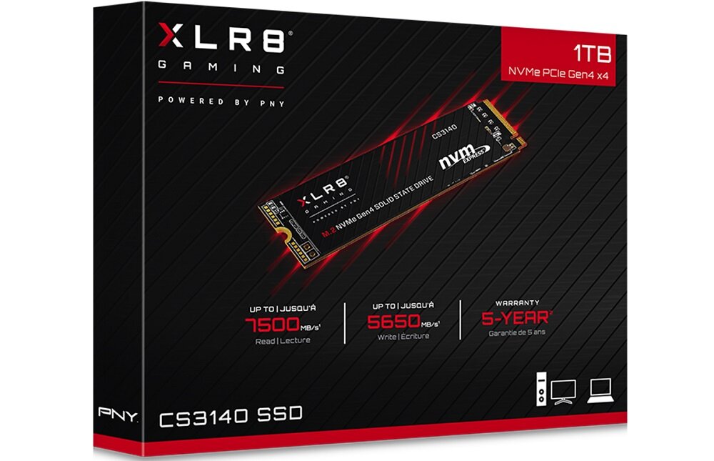 Dysk PNY XLR8 CS3140 2TB SSD - wyposażenie gwarancja instrukcja