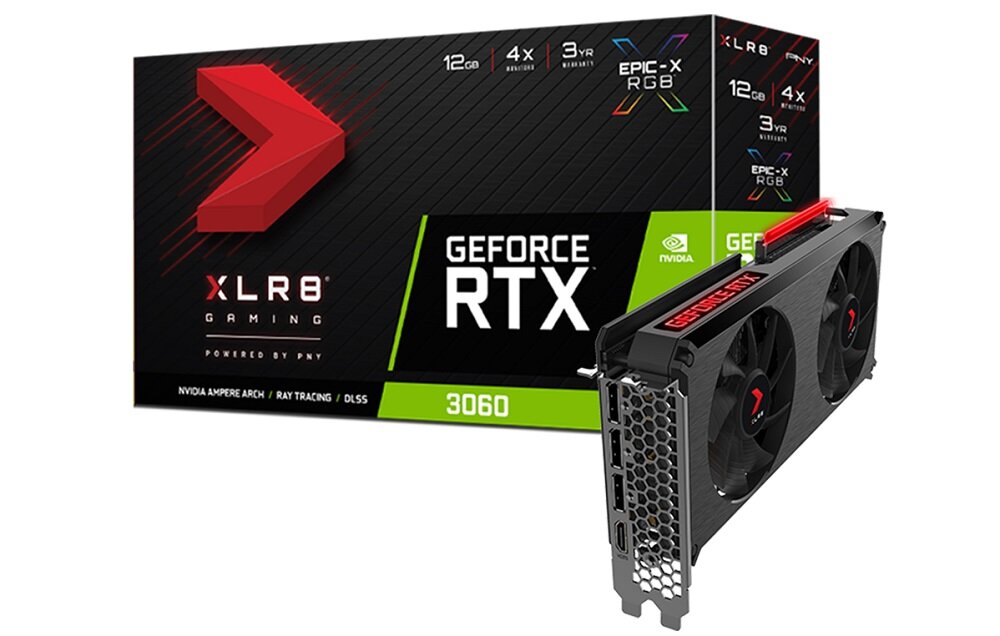 Karta graficzna PNY GeForce RTX 3060 XLR8 Gaming Revel Epic-X RGB Edition 12GB - Świetna jakość przystępona cena