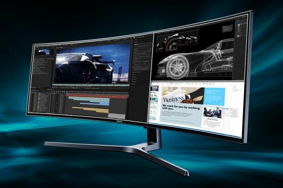 Samsung Proporcje ekranu 32:9. Wielozadaniowość na jednym ekranie Samsung Proporcje ekranu 32:9. Wielozadaniowość na jednym ekranie