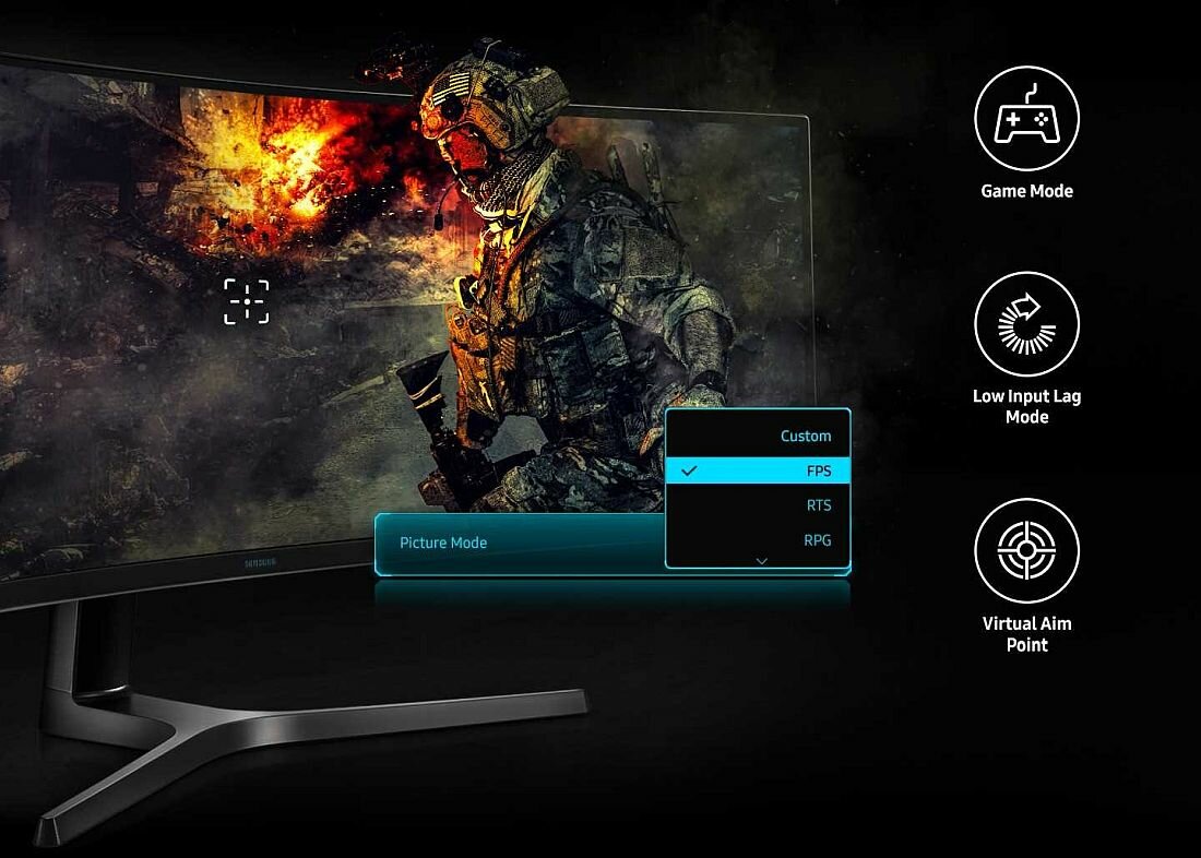 Monitor SAMSUNG Curved LC49RG90SSUXEN - Low Input Lag Mode