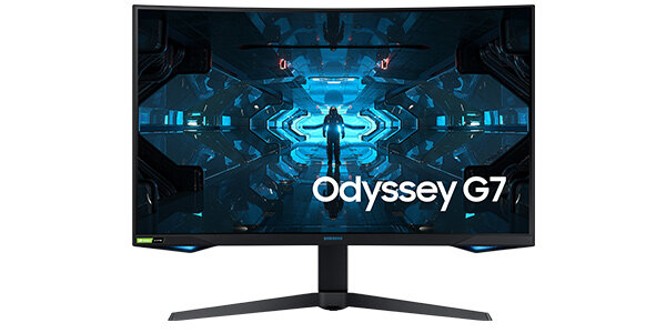 Monitor Samsung LC32G75TQSUXEN widok z przodu