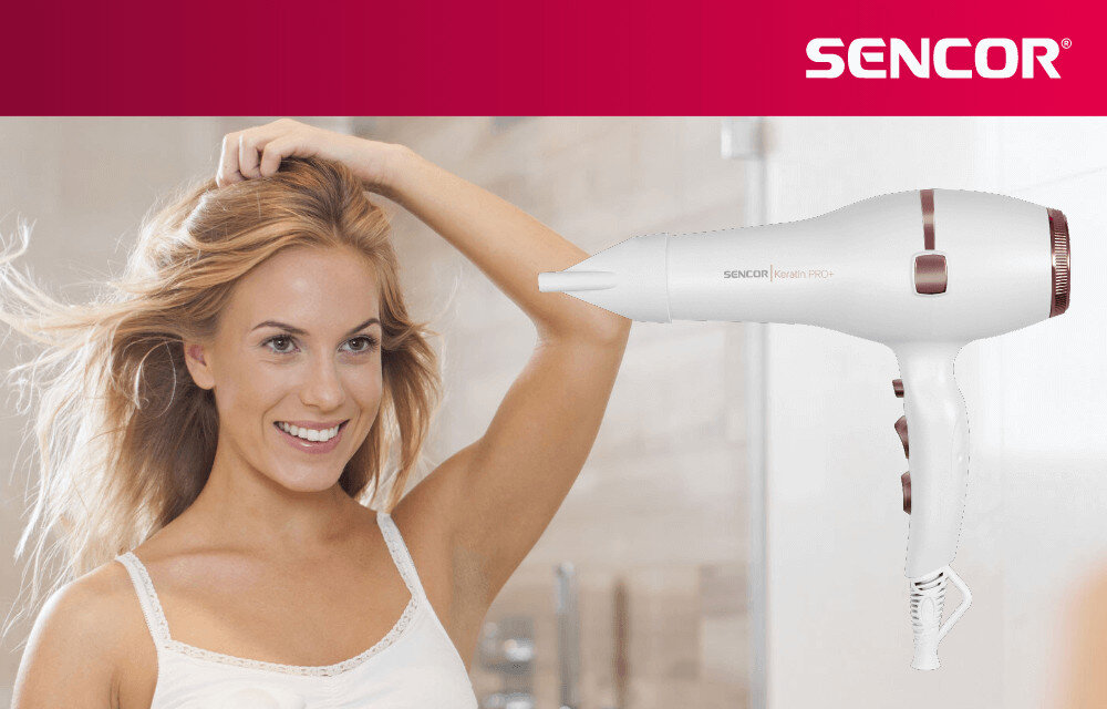 Suszarka SENCOR SHD 8200GD 2400W wygląd design prezentacja wizualizacja Stylizacja bez uszkodzeń