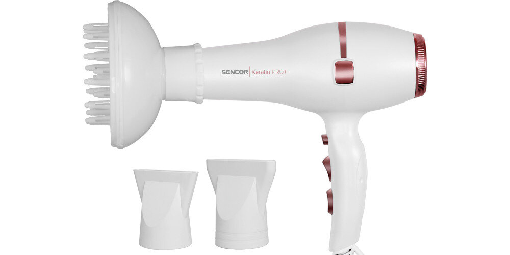 Suszarka SENCOR SHD 8200GD 2400W 3 wymienne nasadki dyfuzor 2 koncentratory efekt