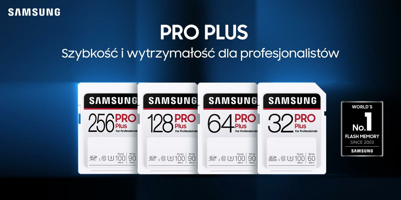 4 kardy SD PRO Plus odznaczone jako najlepsze na świecie od 2003 roku