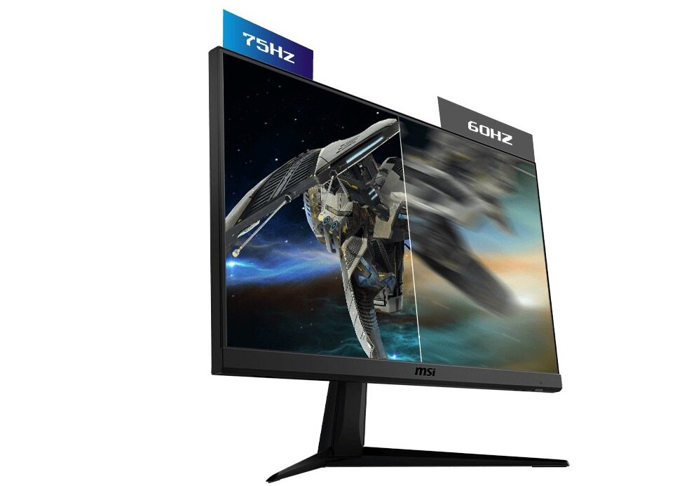 Monitor MSI Optix G241V - częstotliwość odświeżania 75 Hz krótki czas reakcji 4 ms