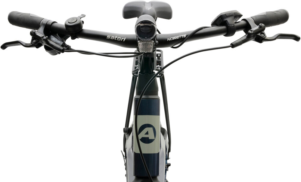 Rower elektryczny ATALA B-Tour A6.1 D20 28 cali damski Granatowo-szary - kierownica okladziny