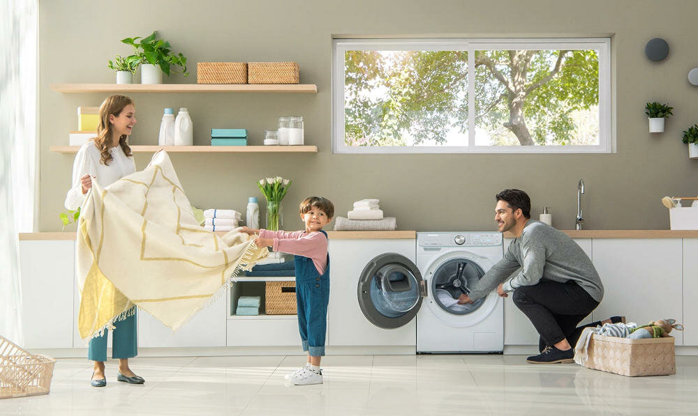 SAMSUNG-WW80T754ABH pralka funkcjonalność elegancja rodzina moc woda cicha praca
