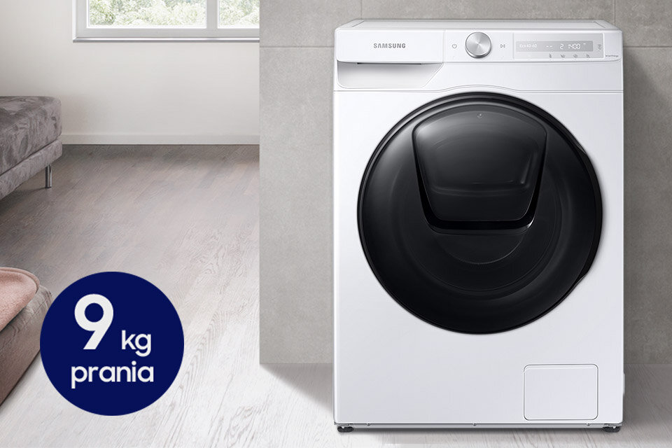 Pralko - suszarka posiada dużą pojemność 