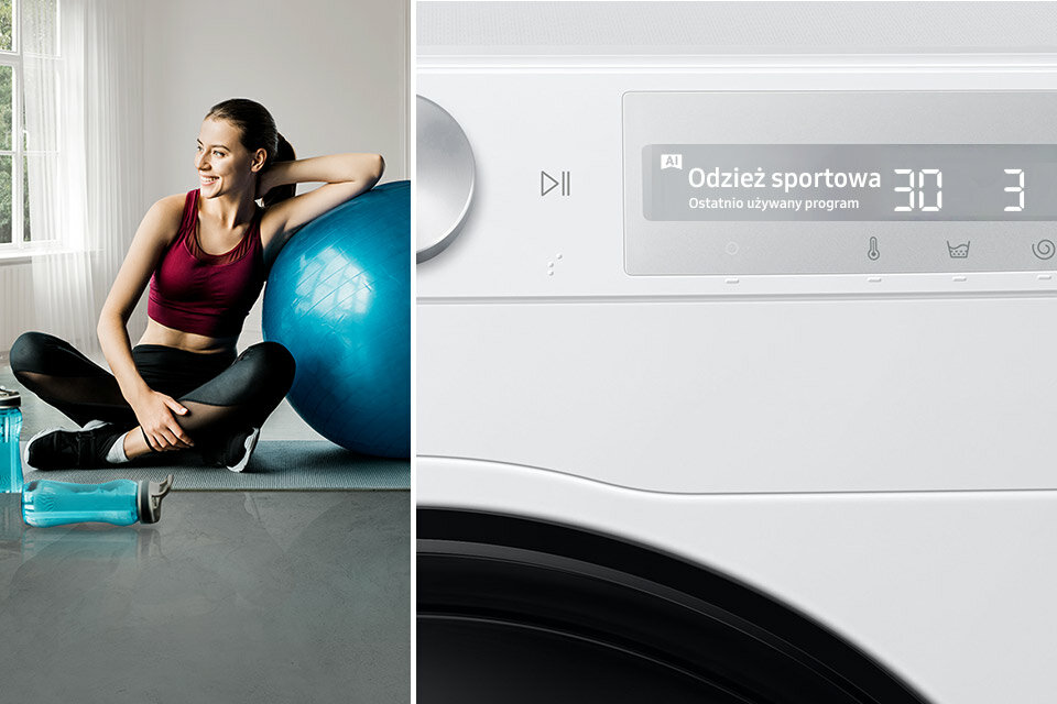 Ustawienia pralko-suszarki dostosowują się do Twoich nawyków