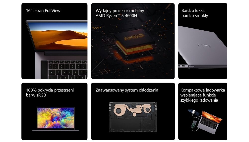 Laptop HUAWEI MateBook D16 powody