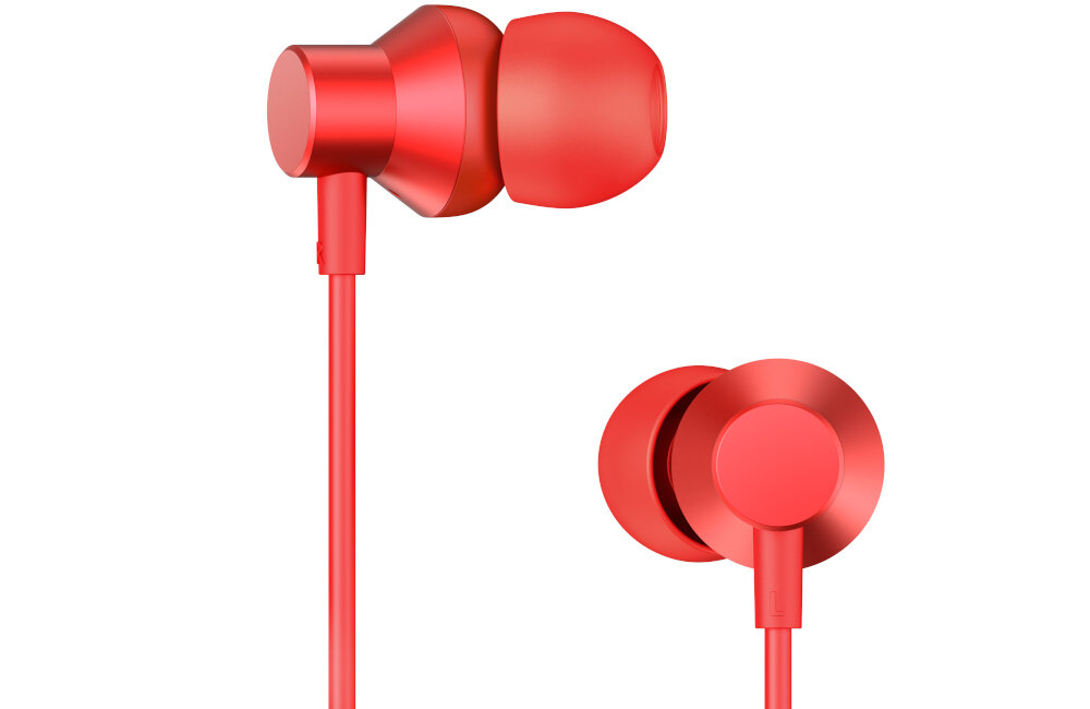 Słuchawki dokanałowe LENOVO HF130 Biały mikrofon pilot dźwięk