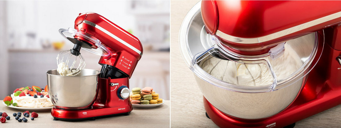 Robot kuchenny planetarny DELIMANO 110052365 Pro 1400W pomoc w kuchni laczy skladniki oszczednosc czasu