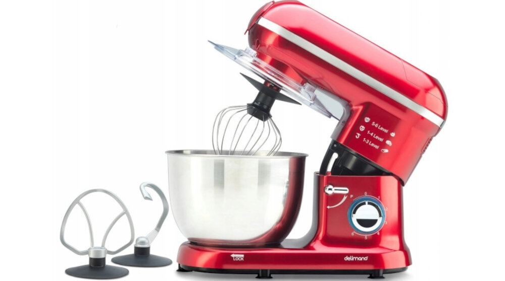 Robot kuchenny planetarny DELIMANO 110052365 Pro 1400W zestaw komplet wyposazenie akcesoria