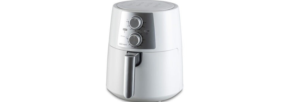 Frytkownica beztłuszczowa DELIMANO 110067007 Biały wielofunkcyjna wersa mniej tluszczu pojemnosc wersja pro timer kosz moc uzytkowanie wygoda latwa obsluga