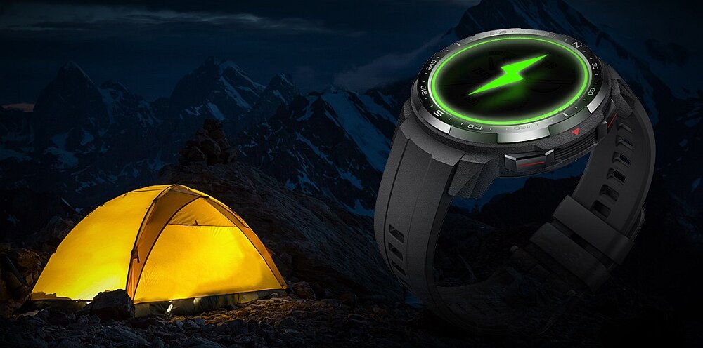 Smartwatch HONOR Watch GS Pro ekran amoled bateria trening sport tętno zdrowie spo2 smartfon aplikacja stres sen zdrowie