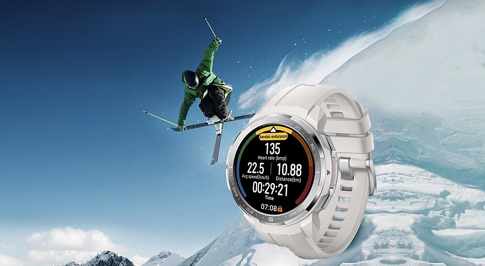 Smartwatch HONOR Watch GS Pro ekran amoled bateria trening sport tętno zdrowie spo2 smartfon aplikacja stres sen zdrowie
