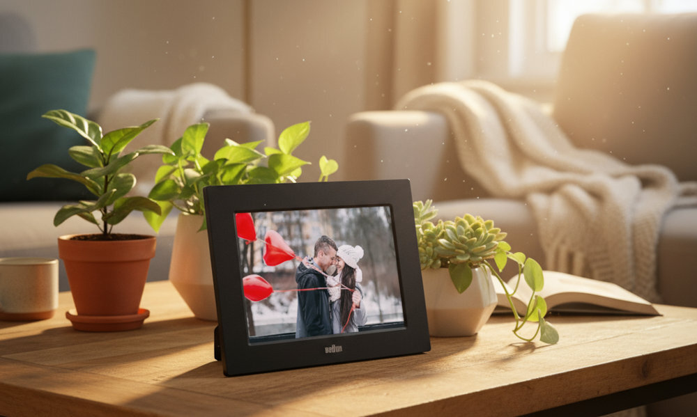 BRAUN DF 1083 - ramka na drewnianym stoliku