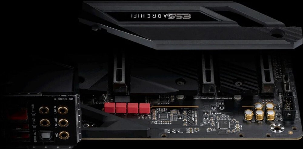 Płyta główna GIGABYTE Z590 Aorus Mastera - swiatlo dzwiek
