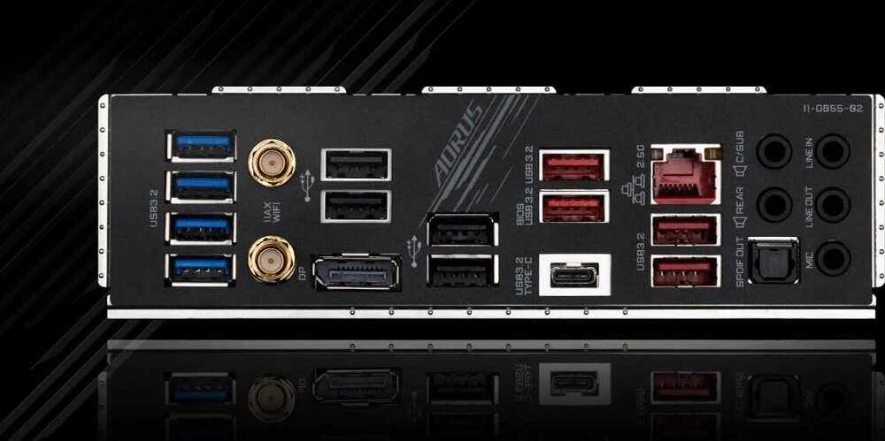 Płyta główna GIGABYTE Z590 Aorus Ultra - zlacza