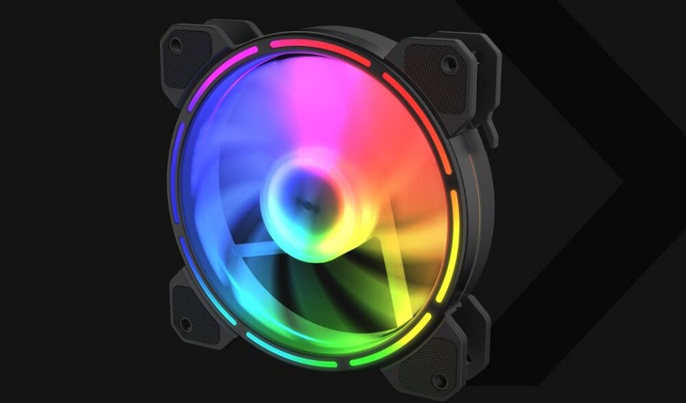 Wentylator KRUX Lunar ARGB 120mm - praca