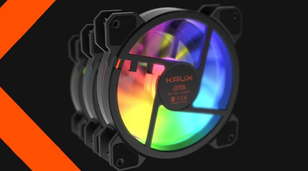 Wentylator KRUX Lunar ARGB 120 mm 3-Pack - wyglad