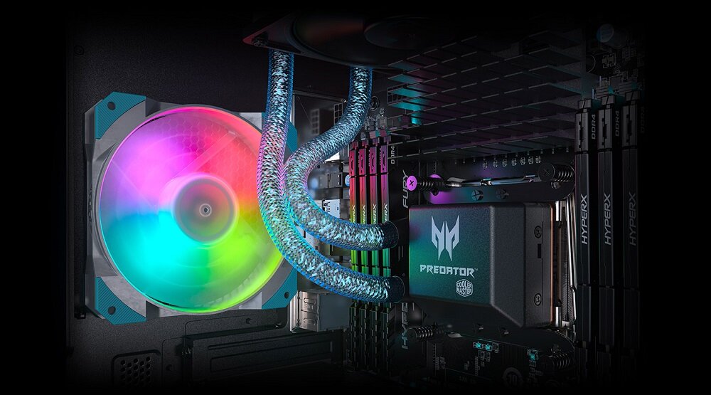 Komputer ACER Predator Orion 9000 - układ chłodzenia Frost Blade potrójne wentylatory