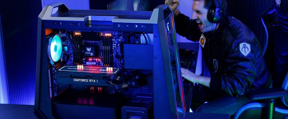 Komputer ACER Predator Orion 9000 - paleta kolorów RGB podświetlana obudowa