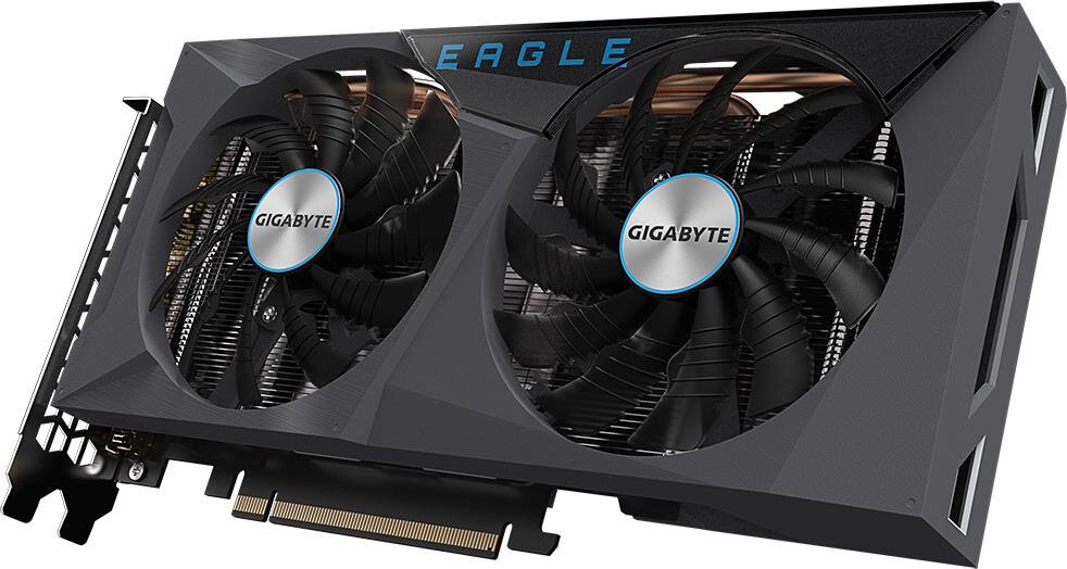 Karta graficzna GIGABYTE GeForce RTX 3060 Eagle OC 12GB - 1695MHz pamięci GDDR6 wydajność w rozdzielczości QHD