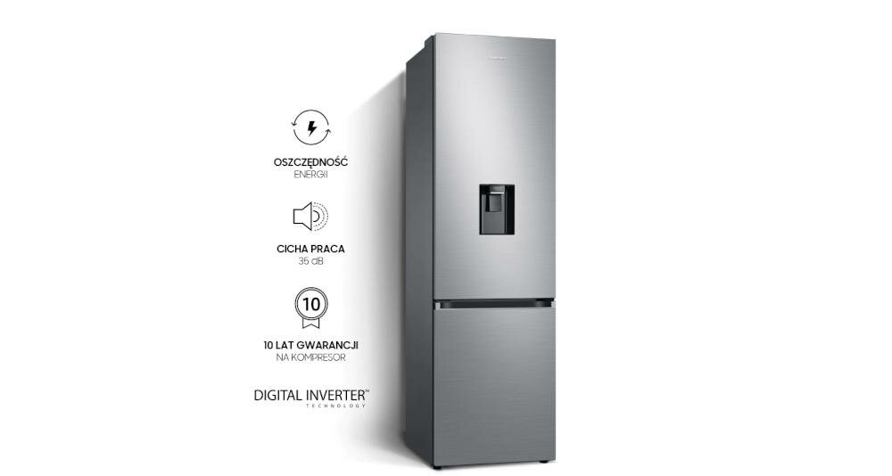 SAMSUNG-RB38T635ES9 chłodziarka zamrażarka lodówka silnik digital inverter trwałość cicha praca