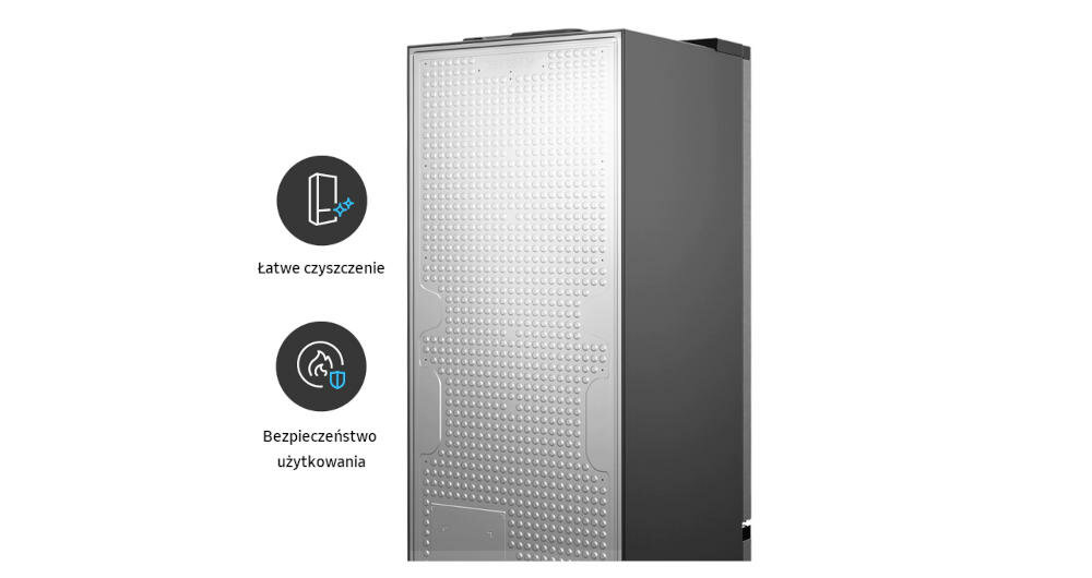 SAMSUNG-RB38T635ES9 chłodziarka zamrażarka lodówka cicha praca wykończenie higiena bezpieczeństwo