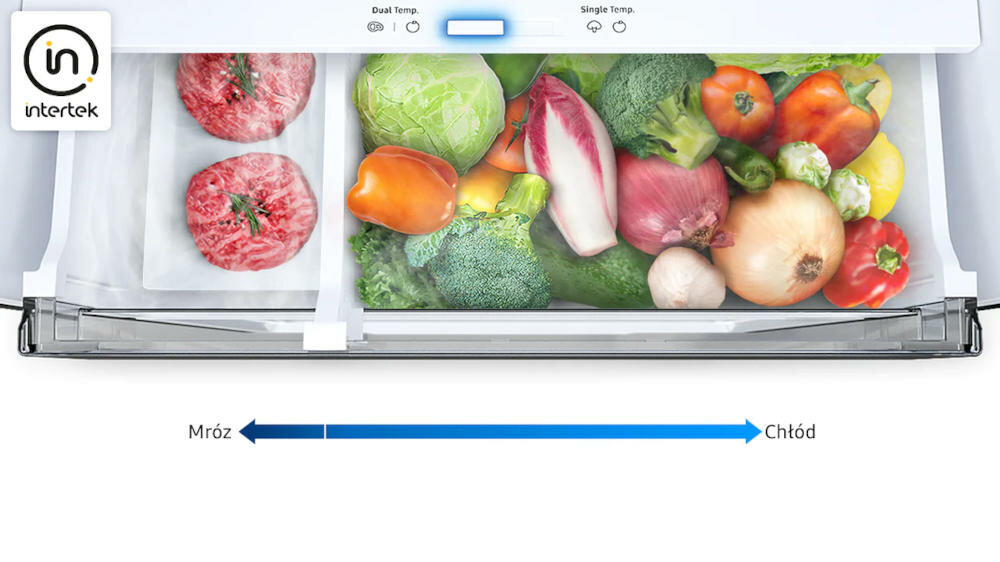 SAMSUNG-RB38T635ES9 chłodziarka zamrażarka lodówka komora zero chłodzenie strefy