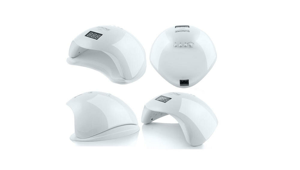 SUNONE-3 ledowa lampa łatwa przyjemna praca utwardza żele lakiery hybrydowe szybko równomiernie białe światło energooszczędna sensor ruchu timer magnesy wyświetlacz zasilacz kabel gniazdko