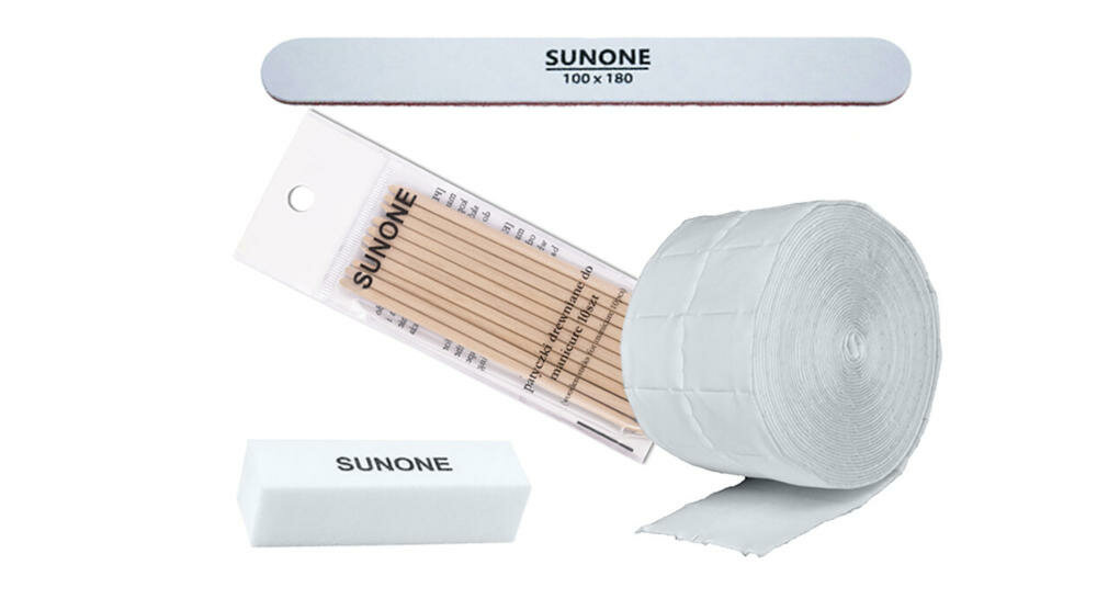 SUNONE-Geli dodatkowe wyposażenie akcesoria pilnik blok polerski celty celulozowe patyczki