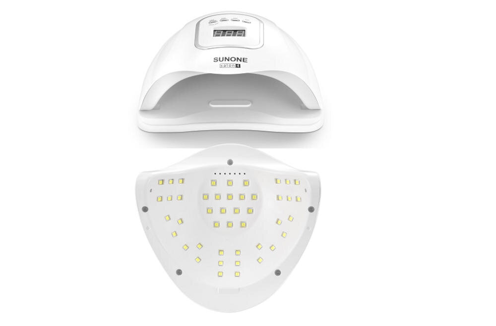 SUNONE-G02 ledowa lampa łatwa przyjemna praca utwardza żele lakiery hybrydowe szybko równomiernie białe światło energooszczędna sensor ruchu timer magnesy wyświetlacz zasilacz kabel gniazdko