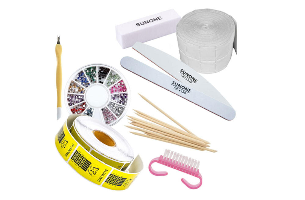 SUNONE-G02 dodatkowe wyposażenie akcesoria pilnik blok polerski celty celulozowe patyczki ozdoby radełko szablon