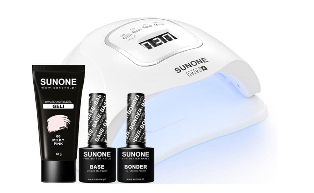SUNONE-G02 żel uv innowacyjny produkt akrylożel lekkość elastyczność trwałość kształt paznokieć naturalny efekt odcień milky pink