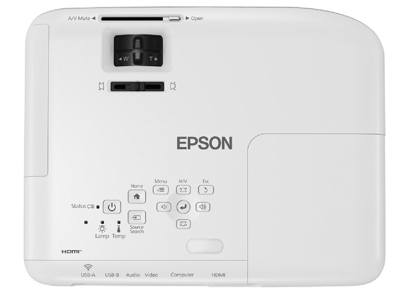 Projektor EPSON EB-X06 Jasność ANSI lumen Rozdzielczość matryca kontrast moc lampa żywotność złącza
