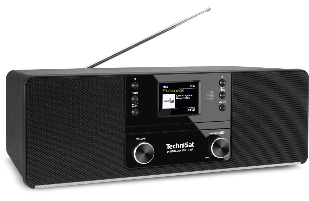 TECHNISAT DIGITRADIO 370 CZARNY WYŚWIETLACZ PILOT EKRAN STACJE