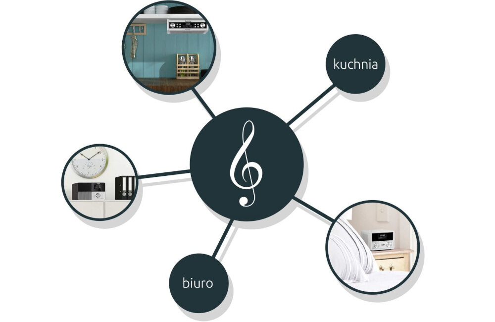 WIEŻA TECHNISAT MULTYRADIO 4.0 streaming audio UPnP