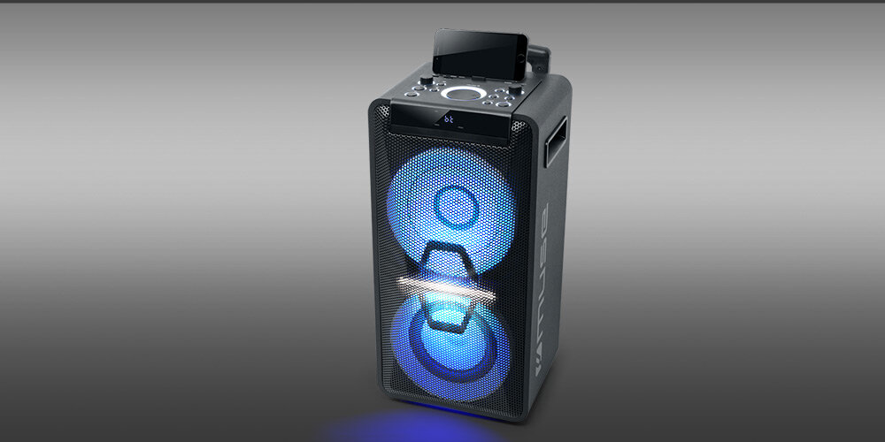 Power audio MUSE M-1920 DJ bateria wymiary