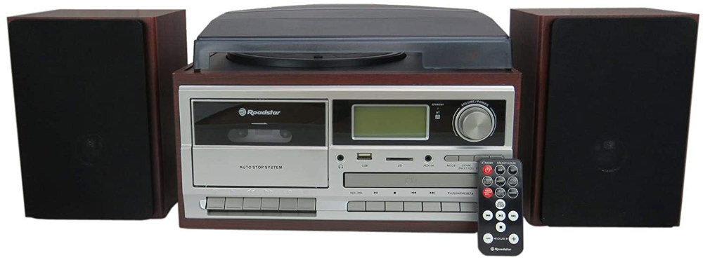 Gramofon ROADSTAR HIF-8892D Bluetooth USB Drewno - Styl i wydajność w jednym
