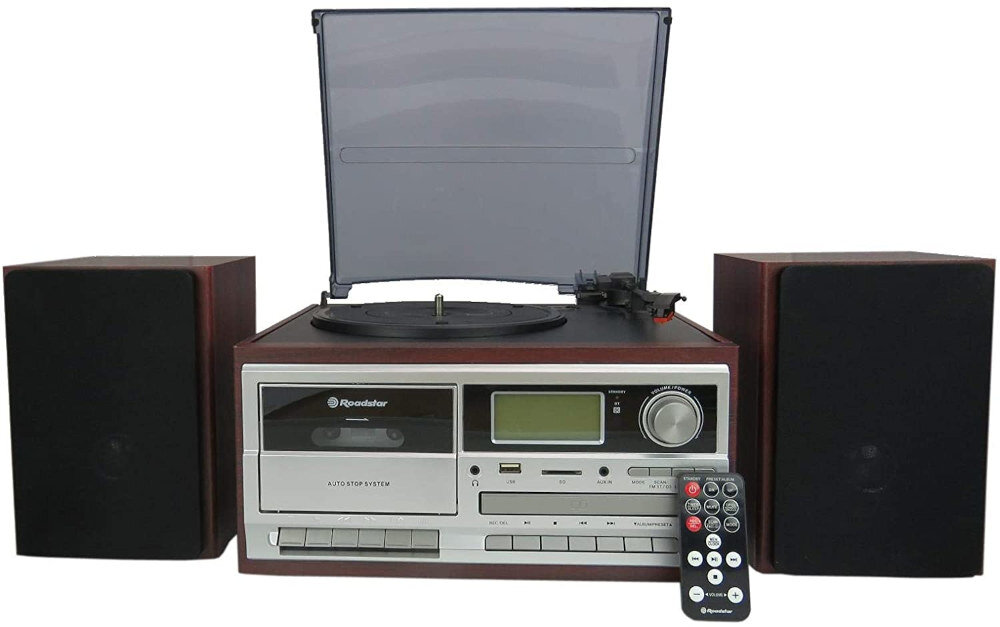 Gramofon ROADSTAR HIF-8892D Bluetooth USB Drewno - Funkcjonalność i obsługa, płyty CD
